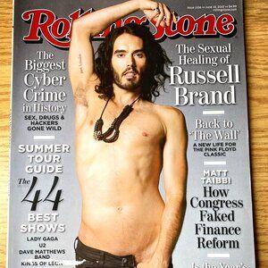 Rolling Stone Magazine Past Issue #1106 Jun 2010 Russell Brand Back to The Wall
